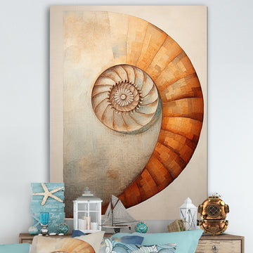 Copper Curves Nautilus Spiral - Nautilus Wall Decor